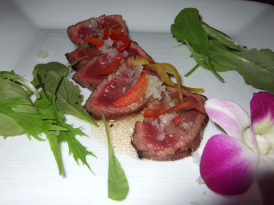 馬肉のカルパッチョ