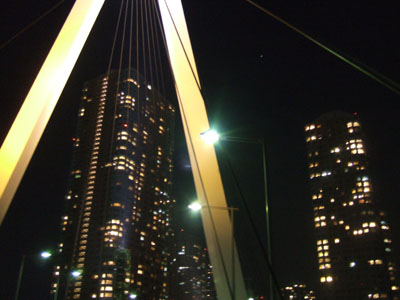 高層ビルの夜景